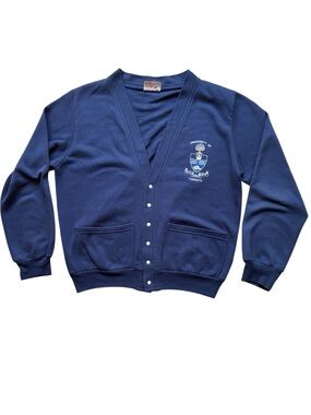 Vintage Women's Navy University of Toronto Sweatshirt Size Medium Made in Canada